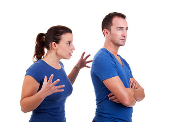Image showing woman arguing with a man