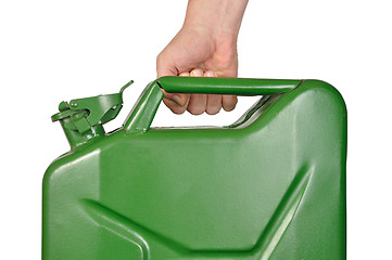 Image showing Hand with Jerrycan