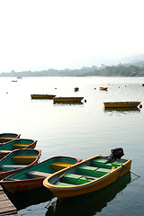 Image showing boats on lake