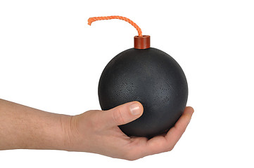 Image showing Hand with Bomb