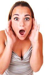 Image showing Pretty girl screaming.