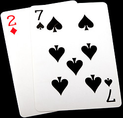 Image showing 7,2,  seven deuce