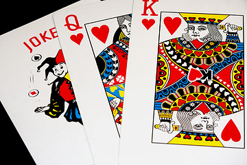 Image showing king, queen, joker