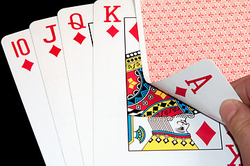 Image showing Royal Flush poker hand