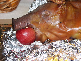 Image showing Christmas pig