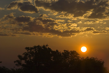 Image showing African sunset