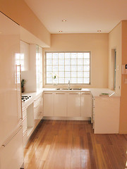 Image showing Interior view of a new kitchen renovation