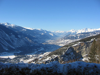 Image showing above the mountains
