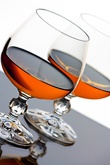 Image showing Brandy and glass