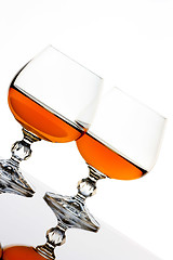 Image showing Brandy and glass