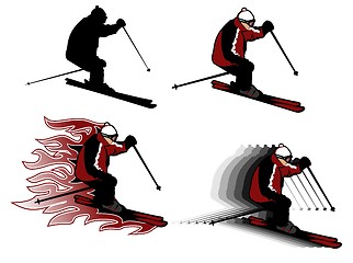 Image showing skiing illustration