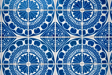 Image showing Ornamental old typical tiles