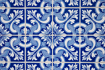 Image showing Ornamental old typical tiles