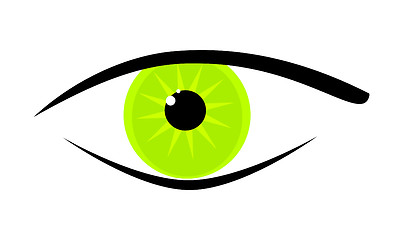 Image showing green eye
