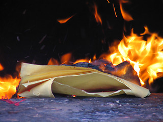 Image showing Fortune Paper to burn