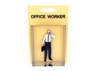 Image showing Toy Office Worker 