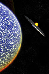 Image showing UFO Over Alien World