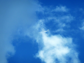 Image showing Plane Flying High