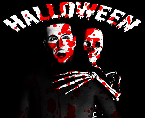 Image showing Bloody Halloween Time