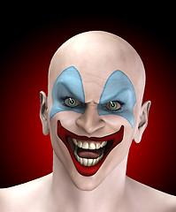 Image showing Evil Halloween Clown