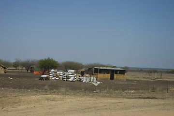 Image showing Huts in Mozambique