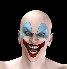 Image showing Evil Halloween Clown