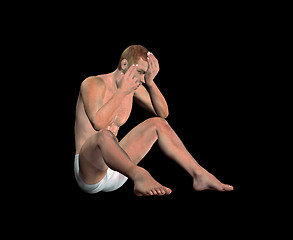 Image showing Crying Man 