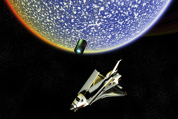 Image showing Space Shuttle Exploration Disaster