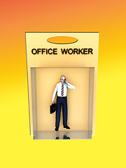 Image showing Toy Office Worker 