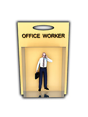 Image showing Toy Office Worker 