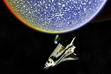 Image showing Space Shuttle Exploration Disaster