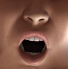 Image showing Close Up Of Shouting Mouth