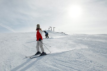 Image showing Skiing