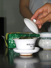 Image showing Making tea