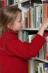 Image showing Choosing a book