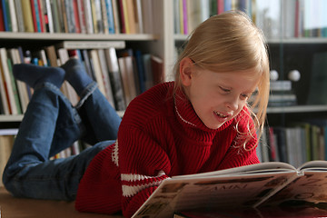 Image showing Reading a book