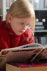 Image showing Reading a book