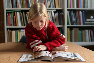 Image showing Reading a book