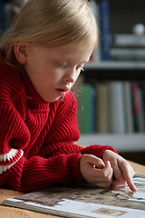 Image showing Reading a book