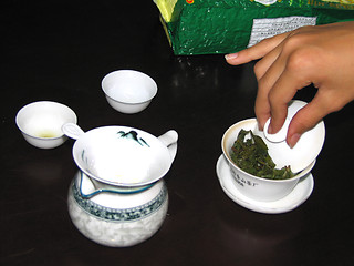 Image showing Making tea