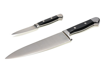 Image showing Two kitchen knives