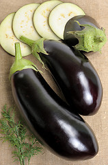 Image showing Eggplants.