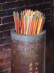 Image showing fortune sticks