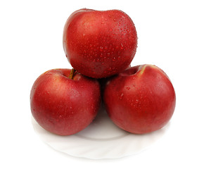 Image showing Red apples, isolated