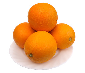 Image showing Oranges, isolated