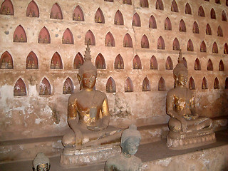 Image showing Buddha images in Laos