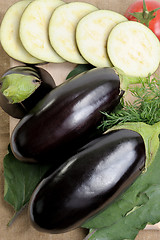 Image showing Eggplants.