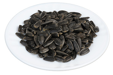 Image showing Sunflower seeds, isolated