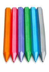 Image showing Pearl wax crayons.