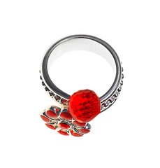 Image showing Ring with red glass